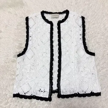 현행 컨디션 최상 유나이티드 애로우즈 크로시 자수 니트 베스트