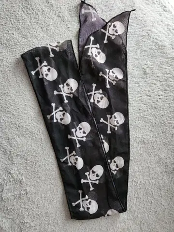 스컬 디자인 반다나 스카프 해골