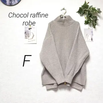 8939-2 쇼콜라피네 로브 하이넥 니트 스웨터 F 무지