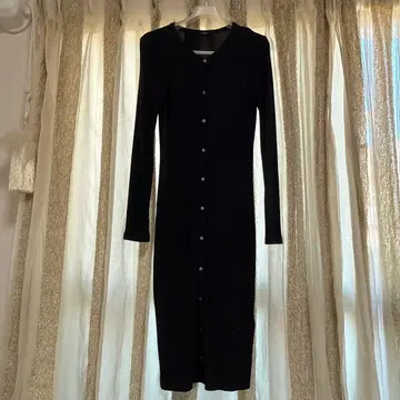 Theory 블랙 긴팔 롱 가디건