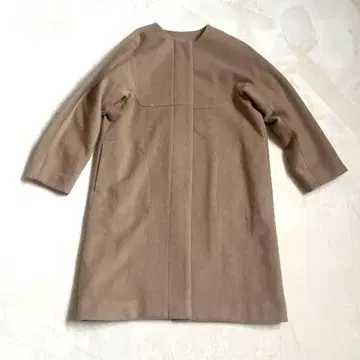 베이지 롱 코트 프리 사이즈