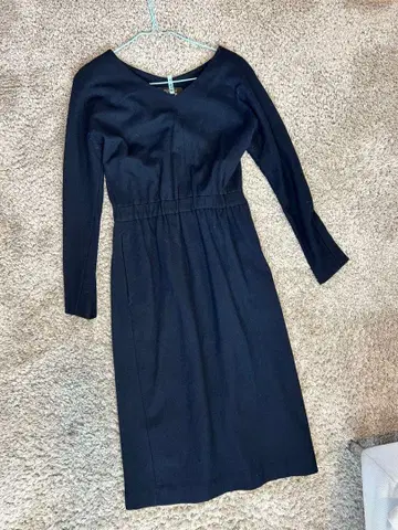 Demi Lune 블랙 무릎 기장 원피스 36