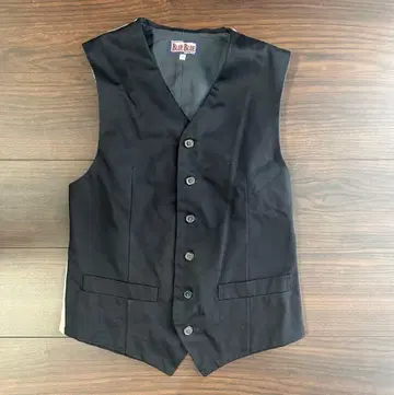 BLUE BLUE 블랙 베스트 사이즈 1