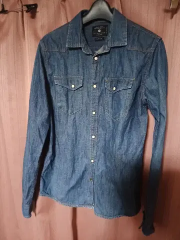 ZARA MAN 데님 셔츠 슬림핏 S