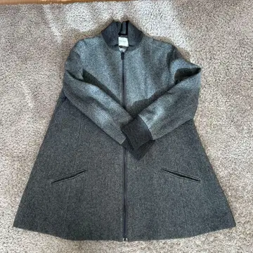 LE CIEL BLEU 그레이 롱 코트 38