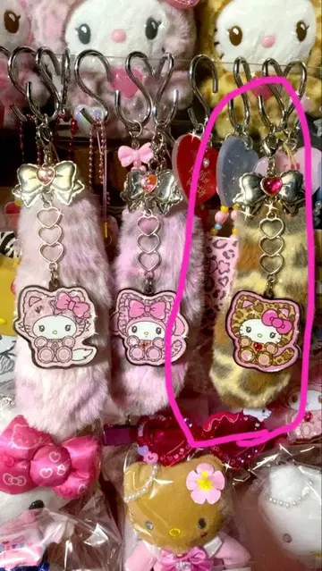 산리오 갸루 고양이 키티 스트랩