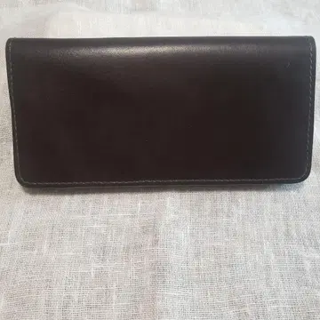 도치기 가죽 장지갑 다크 브라운