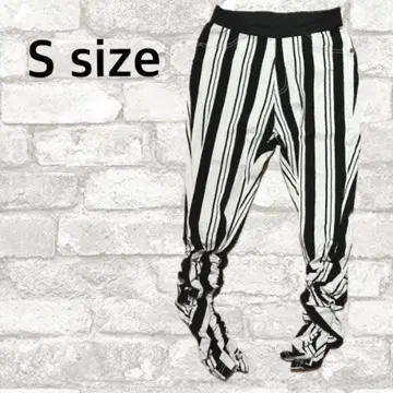[여성용] 스트라이프 팬츠/개더 팬츠/허리밴딩