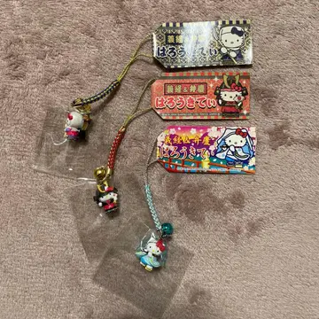 지역 한정 키티 족쇄 스트랩 3개 세트