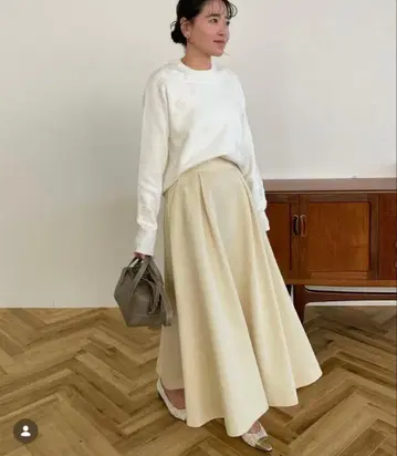 OHGA EGG M 사이즈 롱 스커트