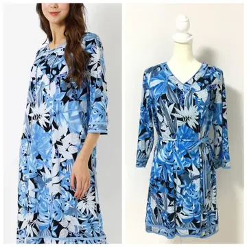 신상 새상품급 LEONARD 레오나르 원피스 벨트 포함 원피스