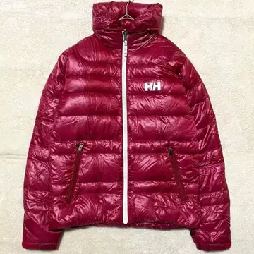 [ 새상품급 ] 헬리한센 다운 자켓 원 포인트 빨간색 계열 S