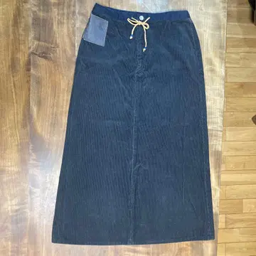 45R 코듀로이 롱 스커트