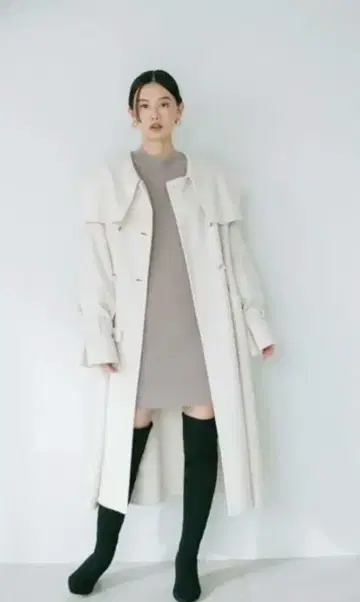 스나이델 빅 컬러 리버 코트 SNIDEL