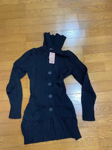 블랙 가디건 원피스