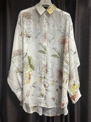 라벨에튀드 오리지널 VINTAGE 플라워 프린트 릴랙스 셔츠