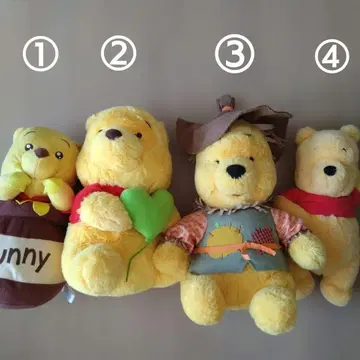 곰돌이 푸 봉제 인형 묶음 판매
