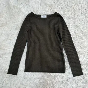 SLOBE IENA 슬로브 이에나 울 니트 긴팔 카키