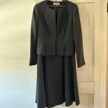 상복 A라인 원피스 수트 사이즈 11 블랙 백 포함