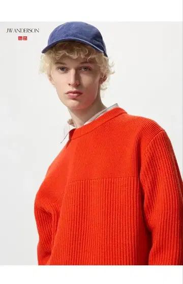 UNIQLO JW ANDERSON 리브 크루넥 스웨터 L