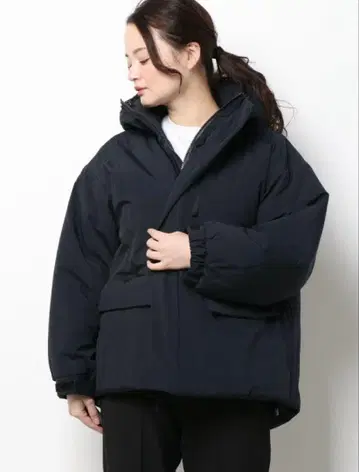 N.O.R.C 오버 사이즈 패딩 블루종