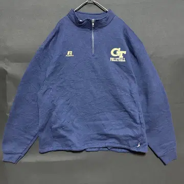 RUSSELL 러셀 하프 지퍼 조지아 공과대 USA 구제 의류 L