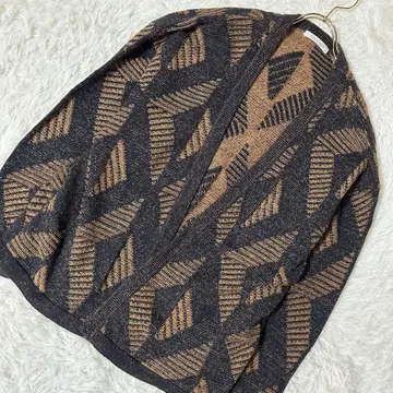 고품질 JOURNAL STANDARD 올 패턴 가디건 차콜 그레이 L