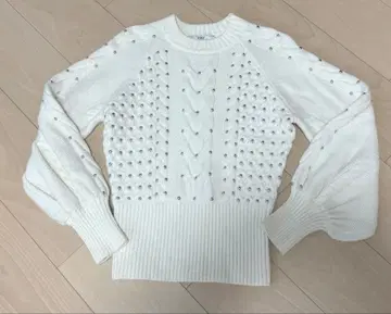 eimy 아이보리 케이블 니트 스웨터