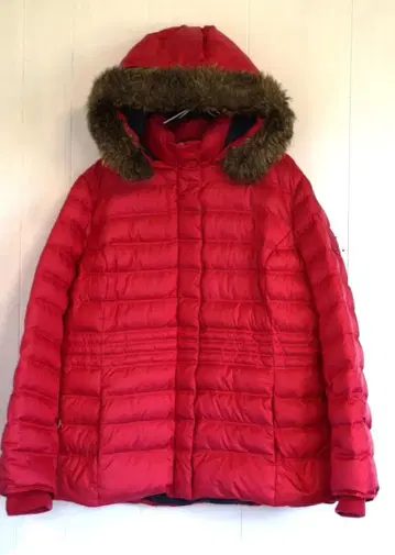 TOMMY HILFIGER 퍼 후드 부착 다운 자켓 XXL