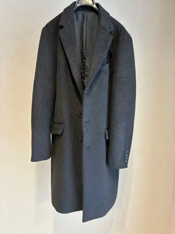 GU 다크 그레이 체스터 코트 3 버튼