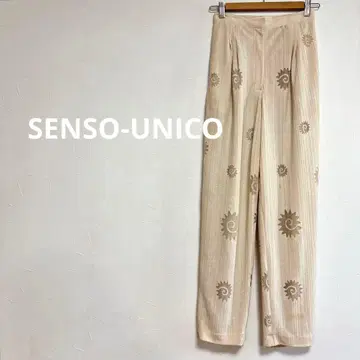 센소유니코 SENSO UNICO 패턴 팬츠 베이지 여성용 M