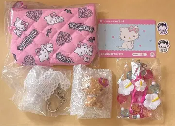 산리오 챠미 키티 토코나츠 키링 스티커 파우치 카드