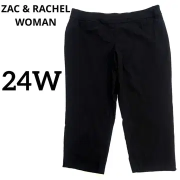 ZAC & RACHEL WOMAN [ 24W ] 크롭 팬츠 캐주얼 블랙