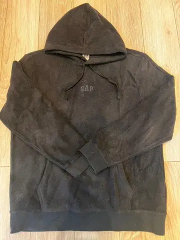 GAP 블랙 플리스 후드티