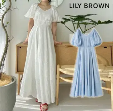 릴리 브라운 백리본 볼륨 슬리브 원피스 사이즈 0