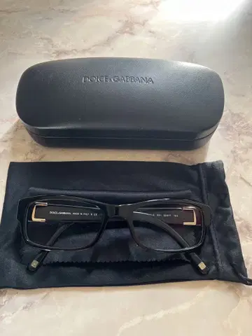 돌체앤가바나 패션 안경 검은색 테두리 도수 없음