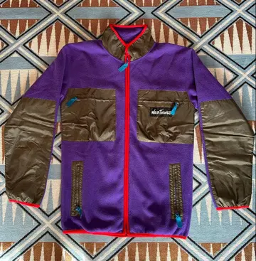 WILD THINGS 플리스 자켓 보라색/올리브