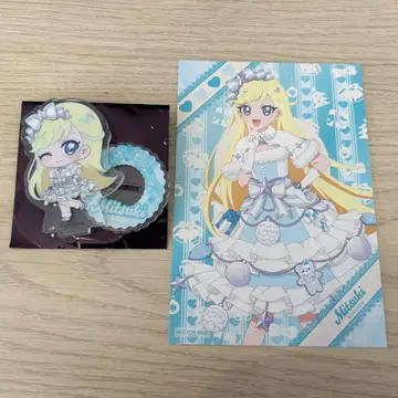 아이프리 POP UP 미츠키 미니 캐릭터 아크릴 스탠드 혜택 엽서