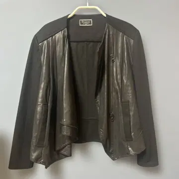 Diagram 페이크 가죽 자켓