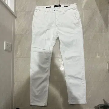 REPLAY 화이트 데님 팬츠 32인치