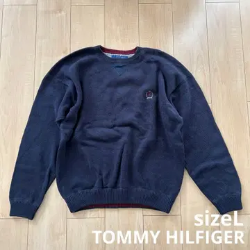 TOMMY HILFIGER 90' 빈티지 코튼 니트 사이즈 L