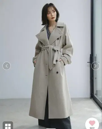 [ 새상품급 ] 아뉴앙스 울 트렌치코트 GBEG S사이즈