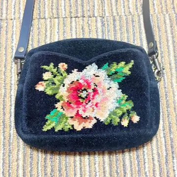 FEILER 페이러 숄더백 꽃무늬 셔닐 직조