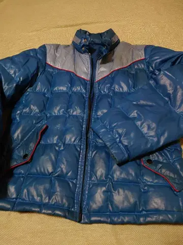 다케오 키쿠치 TAKEO 라이더풍 파랑 다운 자켓 사이즈 3