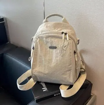 베이지 백팩 숄더백