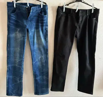 스트레치 속기모 데님 팬츠 스트레이트 낱개 판매 가능 1개 3000엔
