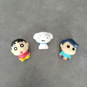 짱구는 못말려(크레용 신짱) 소프트 비닐 피규어 3체 세트