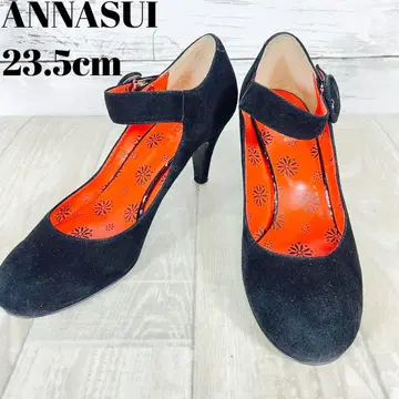 [새상품급] ANNA SUI 블랙 멜리 제인 하이힐 23.5cm