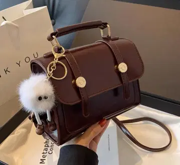 브라운 2way 숄더백