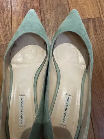 FABIO RUSCONI 그린 스웨이드 힐 37.5